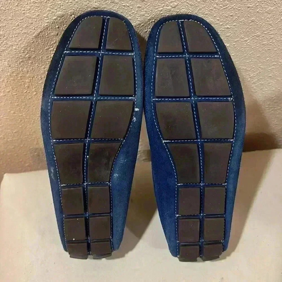 G.H.Bass&Co blue, suede driving shoes size 71/2 M main image 5